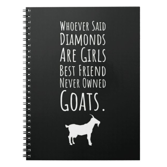Goat Gifts For Her Girl Farm Women Farmer Anteckningsbok (Framsidan)