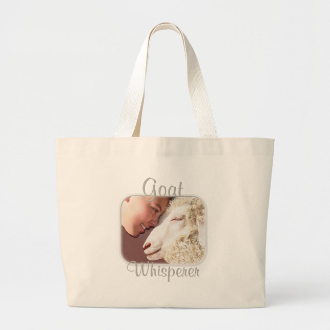 Goat Gifts Goat Whisperer Jumbo Tygkasse (Framsidan)