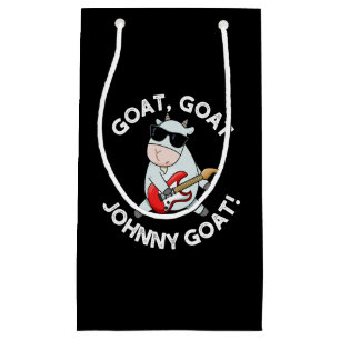 Goat Goat Johnny Goat Funny Animal Pun Mörk BG
