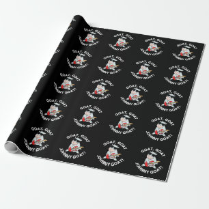 Goat Goat Johnny Goat Funny Animal Pun Mörk BG Presentpapper