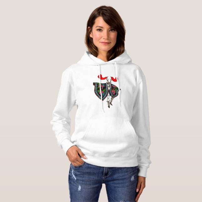 Goat Goddess Hoodie T Shirt (Hel framsida)
