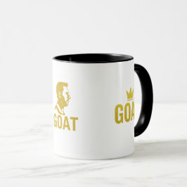 GOAT Gold Crown Mug – Black & Gold Mugg