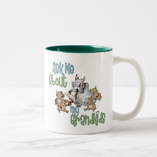 Goat Grand Kids - farmor Två-Tonad Mugg