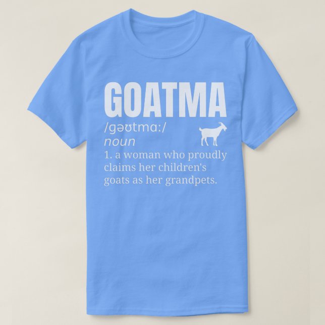 Goat Grandma Grandmor Pet T Shirt (Design framsida)