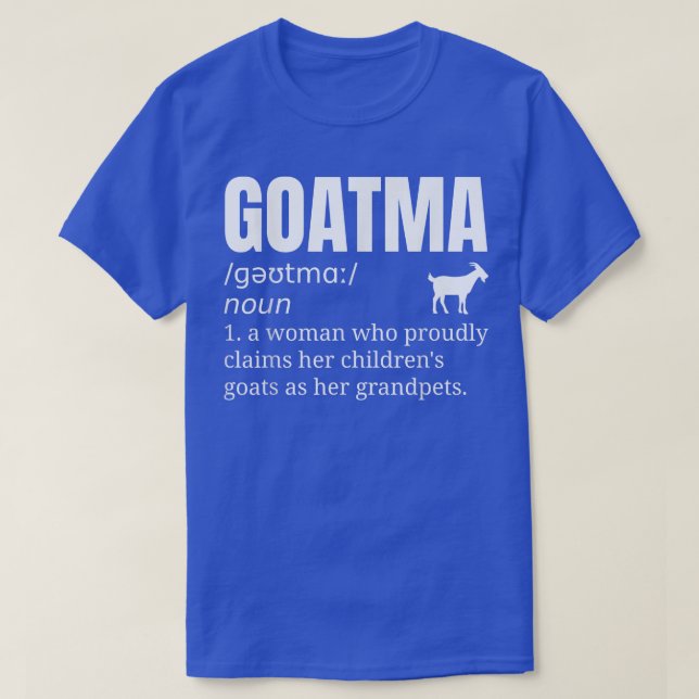 Goat Grandma Grandmor Pet T Shirt (Design framsida)