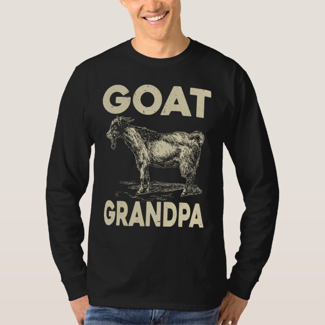 Goat Grandpa T Shirt (Framsida)
