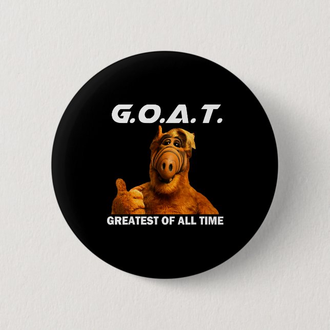 Goat Greatest Of All Time Funny Meme  Knapp (Framsida)