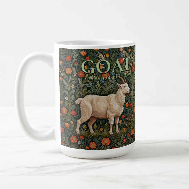 GOAT Greatest of all Time Kaffemugg (Vänster)