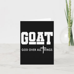 Goat Gud över hela Sak Lusj Jesus Christian Kort