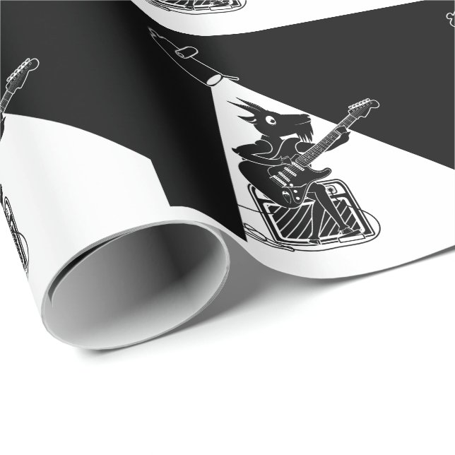 Goat Guitarist Presentpapper (Rullad Hörn)