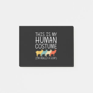 Goat Halloween Human Costume Post-it Block