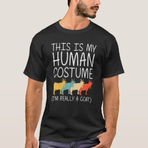 Goat Halloween Human Costume Sheep Kid Nanny Easy T Shirt