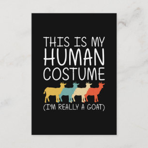 Goat Halloween Human Costume Tilläggskort