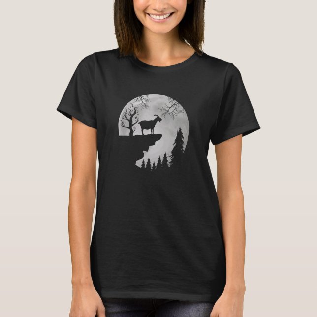 Goat Halloween Spooky 1 T Shirt (Framsida)