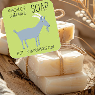 GOAT Handmade Gift Soaps Lotion Candy ANPASSNINGSB Fyrkantigt Klistermärke