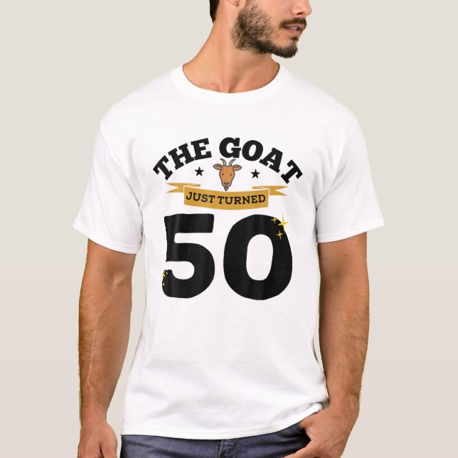 Goat har just vunnit 50-50 dagar på födelsedagen. t shirt (Framsida)