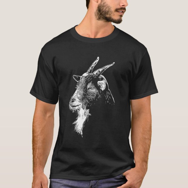 Goat Head T Shirt (Framsida)
