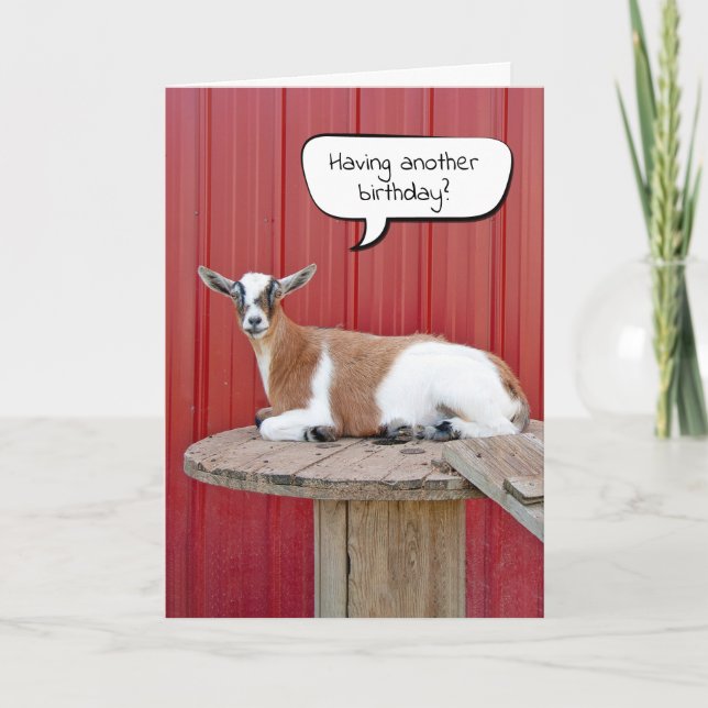 Goat Humor för att bli äldre Kort (Framsida)