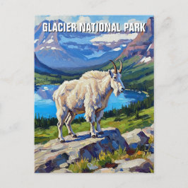 Goat i Glacier National Park Travel Vykort