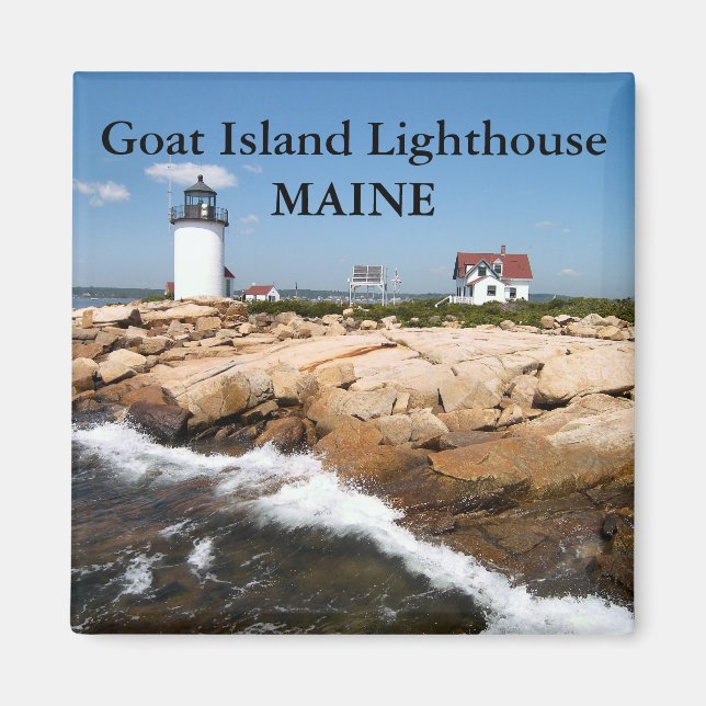 Goat Island fyr, Maine Magnet (Framsidan)