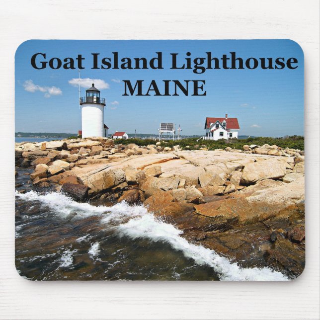 Goat Island fyr, Maine Mousepad Musmatta (Framsidan)