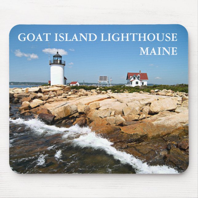 Goat Island fyr, Maine Mousepad Musmatta (Framsidan)