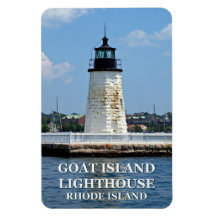 Goat Island fyr, Rhode island Flexi Magnet