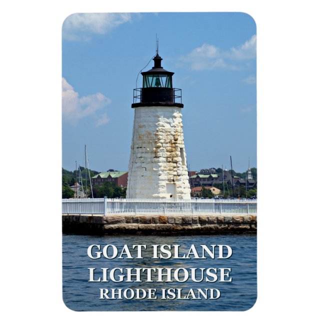 Goat Island fyr, Rhode island Flexi Magnet (Vertikal)