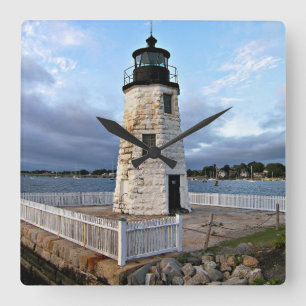 Goat Island fyr, Rhode island Fyrkantig Klocka