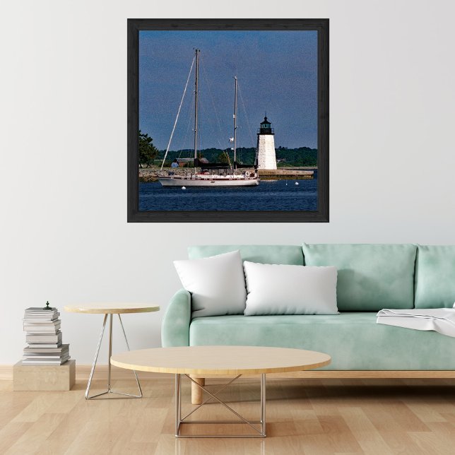 Goat Island Lighthouse-Newport, Rhode Island Poster (Skapare uppladdad)