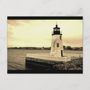 Goat Island Lighthouse Newport, RI vykort