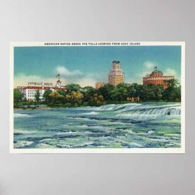 Goat Island View of American Rapids Poster (Framsidan)
