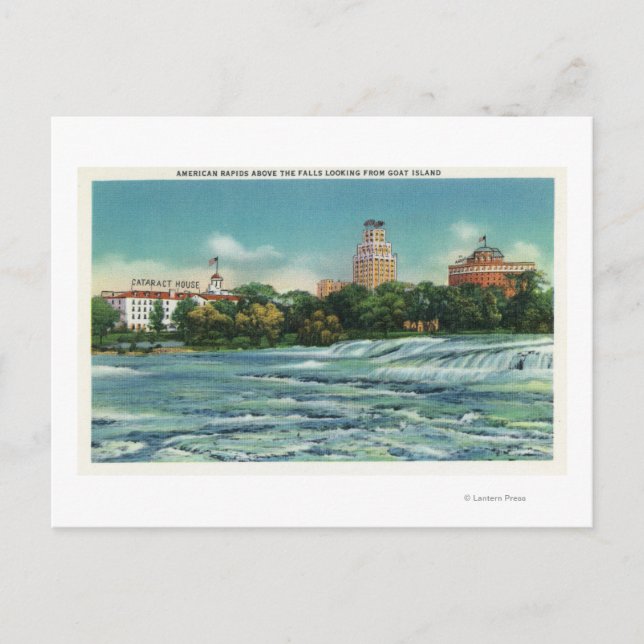 Goat Island View of American Rapids Vykort (Framsida)
