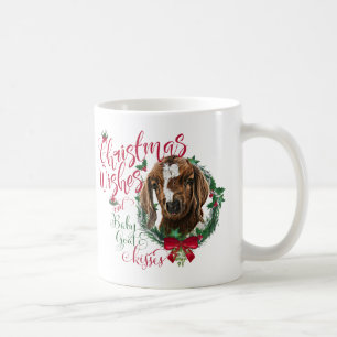 GOAT Jul Önskemål Baby Goat Kisses Boer Kaffemugg