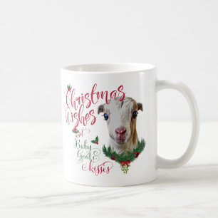 GOAT Jul Önskemål Baby Goat Kisses La Mancha Kaffemugg