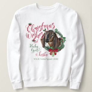 GOAT   Jul Önskemål Baby Goat Kisses Nubian T Shirt