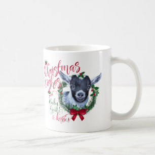 GOAT Jul Önskemål Baby Goat Kisses Pygmy Kaffemugg