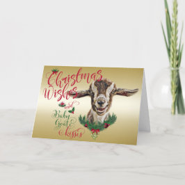 GOAT | Jul Önskemål Baby Goat Kisses Togg Helgkort