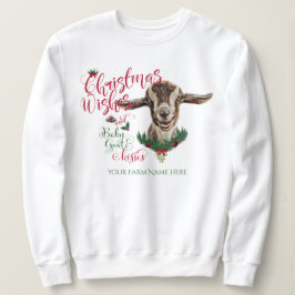 GOAT |Jul Önskemål Baby Goat Kisses Toggenburg T Shirt