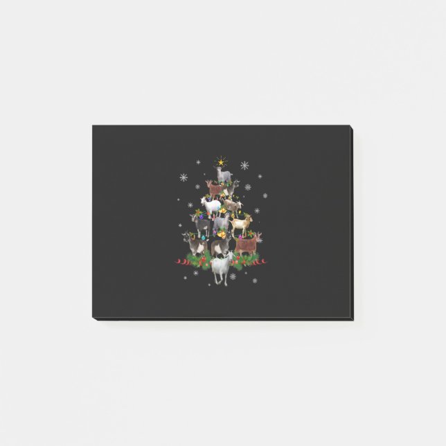 Goat Julgran Snö Goat Julafton Post-it Block (Framsida)