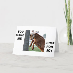 GOAT JUMPS FÖR ATT SÄGA ATT JAG KÄRLEK DIG KORT