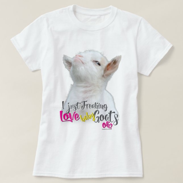 GOAT KÄRLEK 2 | Jag fryser bara KÄRLEK Baby Goats  T-shirt (Design framsida)