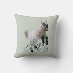 GOAT KÄRLEK Jag fryser bara KÄRLEK Baby Goats OK Kudde
