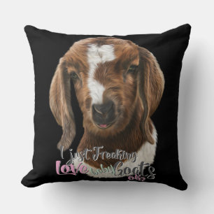 GOAT KÄRLEK Jag fryser bara KÄRLEK Baby Goats OK Kudde