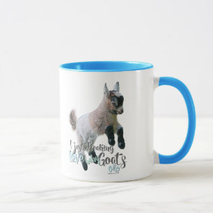 GOAT KÄRLEK Jag fryser bara KÄRLEK Baby Goats OK Mugg