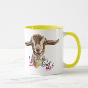 GOAT KÄRLEK Jag fryser bara KÄRLEK Baby Goats OK Mugg