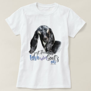 GOAT KÄRLEK   Jag vill bara frysa KÄRLEK Baby Goat T Shirt