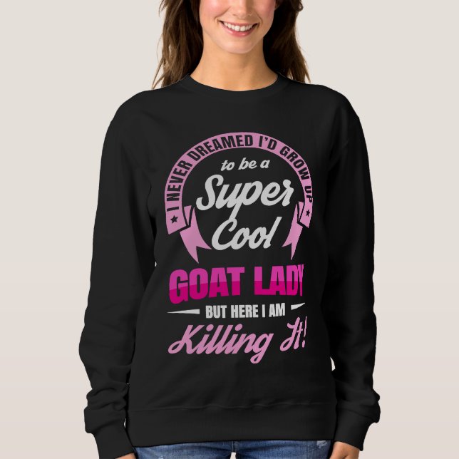 Goat Lady Goat  Friends T Shirt (Framsida)
