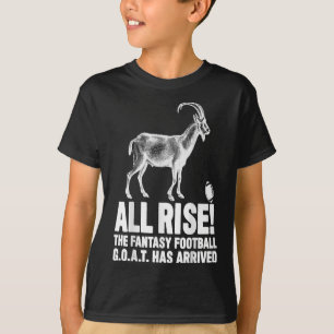 Goat league champion fantasy-fotboll t shirt
