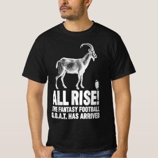 Goat league champion fantasy-fotboll t shirt